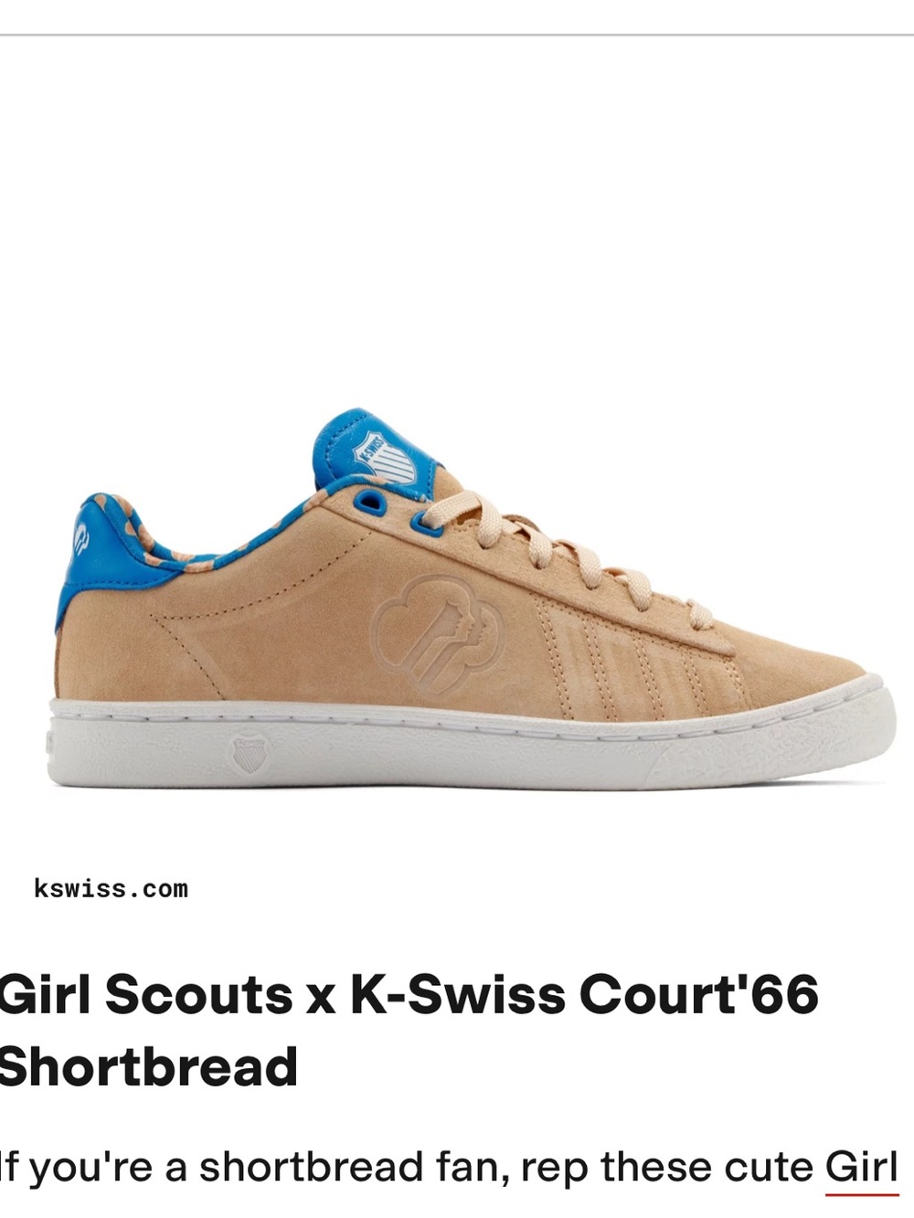 K-Swiss Girl Scout sneakers